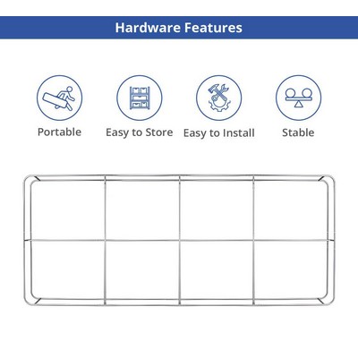 20' x 8' Step and Repeat Wall Box Fabric Display (Hardware only)