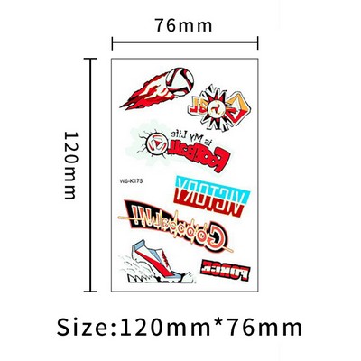 Luminous Football Tattoo Stickers