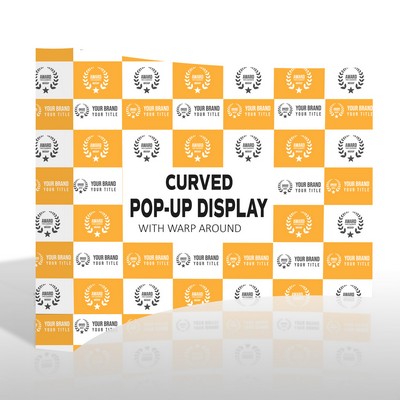 10' X 8' Curved Pop-Up Display With Wrap Around