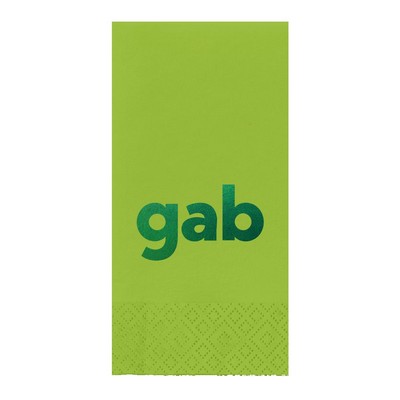 Colorware Dinner Napkin - 1/8 Fold, Foil Stamped