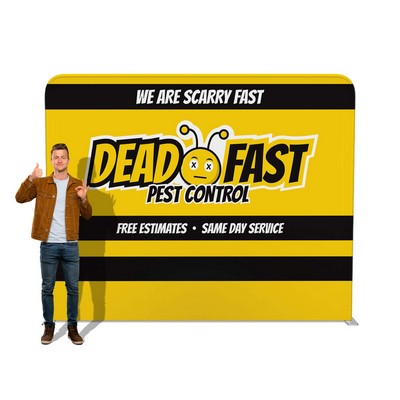 10' FASTZIP™ STRAIGHT TENSION FABRIC DISPLAY