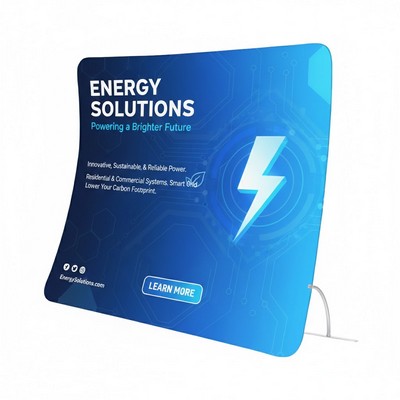 U-Shaped Tool-Free Tension Booth Display