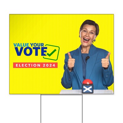 24"x30" Custom Yard Sign - Double Sided (Banner Only)