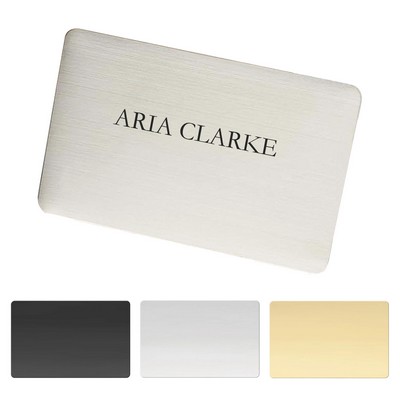 Stainless Steel Business Name Card