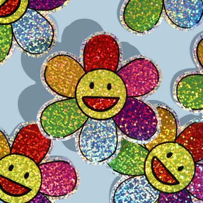 2"x2" Custom Glitter Stickers (High Quantity)