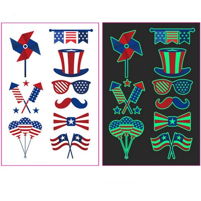 Glow in the dark tattoo sticker