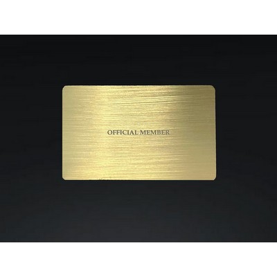 Etched Brass Card