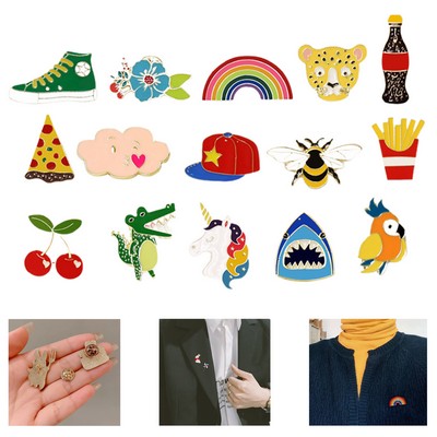 Cute Design Pins W/ Back Cards