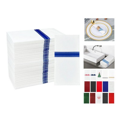 12x17" Disposable Linen Like Guest Towel Napkins