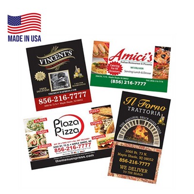 USA Made Magnets 4" Sq - 20 mil Custom Shape fridge / cabinet magnet