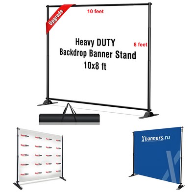 8' x 10' Step and Repeat Backdrop Banner Stand