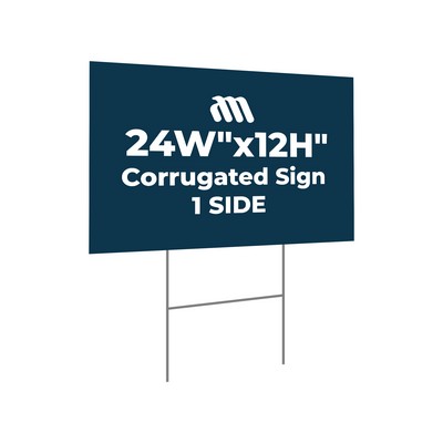 Custom Yard Signs - 1 SIDE (24"Wx12"H)