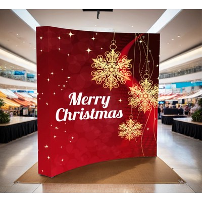 8' x 8' Fabric Pop Up Curved Display (Graphic only)