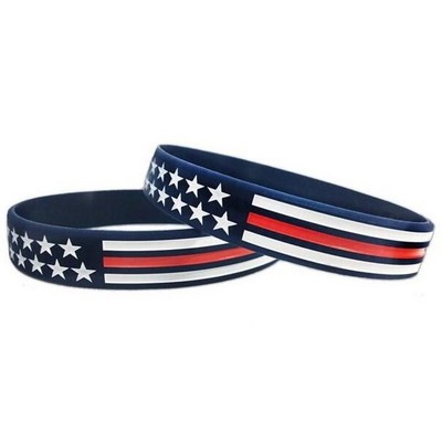 U.S. Flag Silicone Wristband