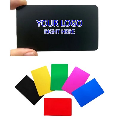 Metal Aluminum Business Card - Laser Engraving