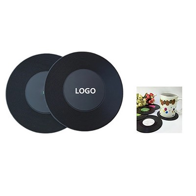 Vinyl Records Disk Coasters