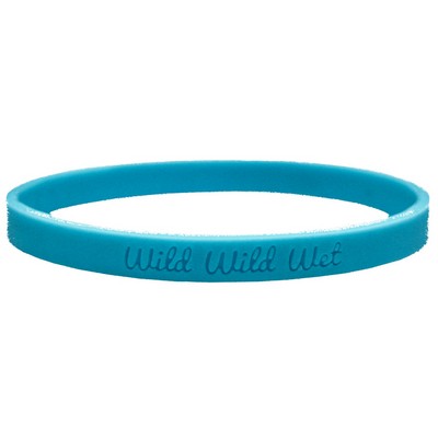 1/4" Debossed Wristbands