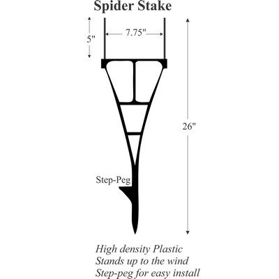 Spider Stakes For Yard Sign