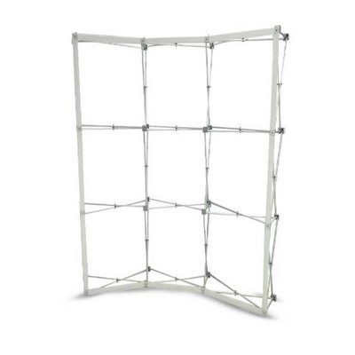 8' x 8' Step and Repeat Fabric Pop Up Curved Display (Hardware only)