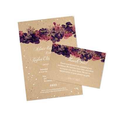 6" x 8" - Brown Kraft Postcards - 18PT Uncoated - Full Color 2 Sides