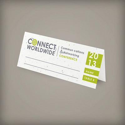 Single-Sided Seed Paper Place Cards