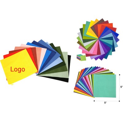 Custom 3-Ply Disposable Beverage Cocktail Party Napkin 5"x5"